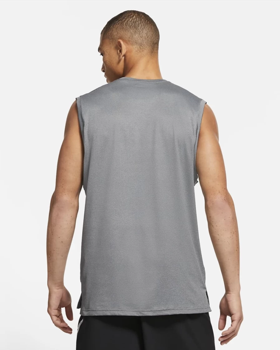 Nike Pro Dri-FIT Men's Performance Tank Top - Black, Smoke Grey, Heather - Moisture-Wicking Workout Shirt