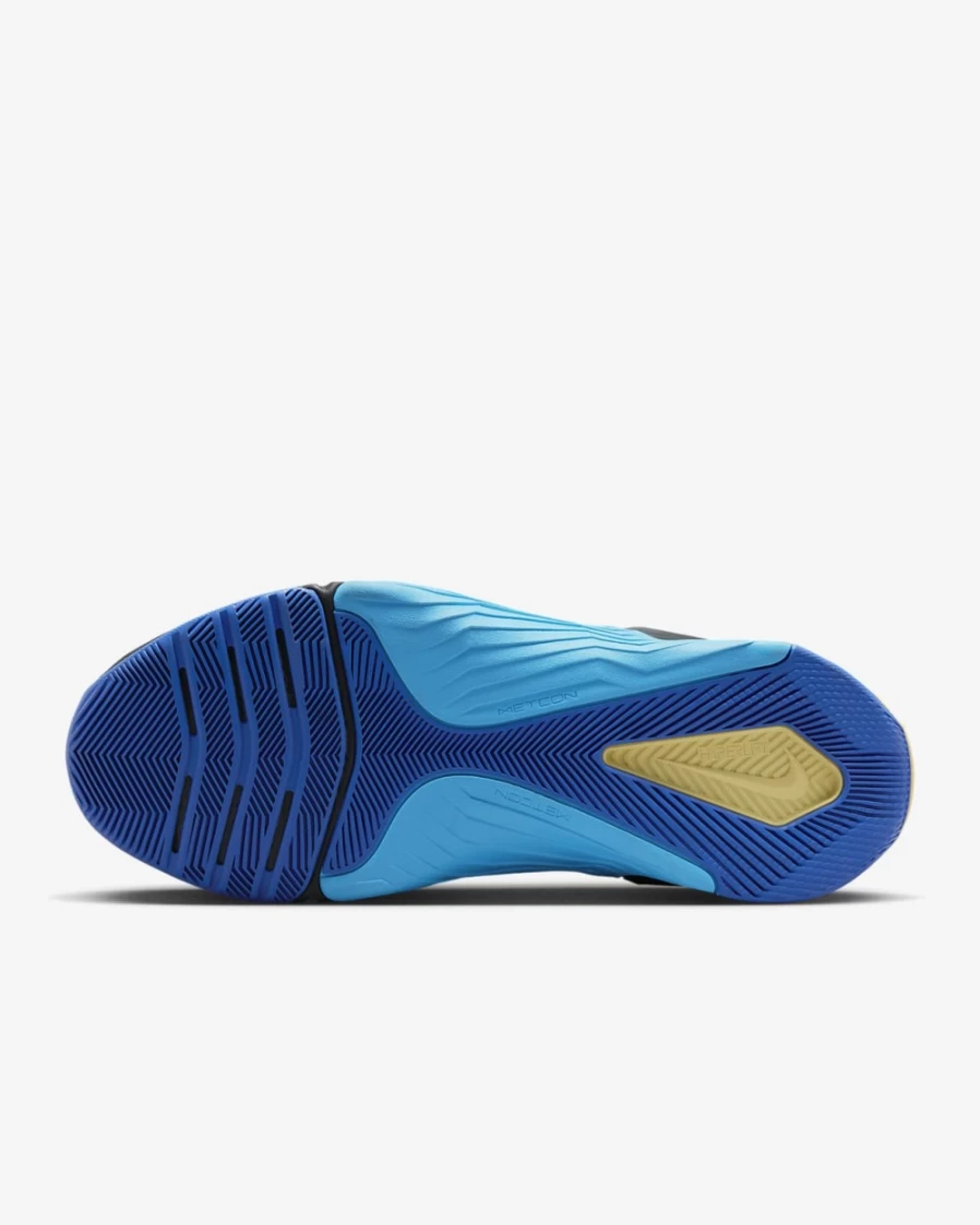 Nike Metcon 8 FlyEase Men's Training Shoes - Anthracite/Blue Lightning/Hyper Royal/Citron Tint - Easy On/Off Design for Workouts
