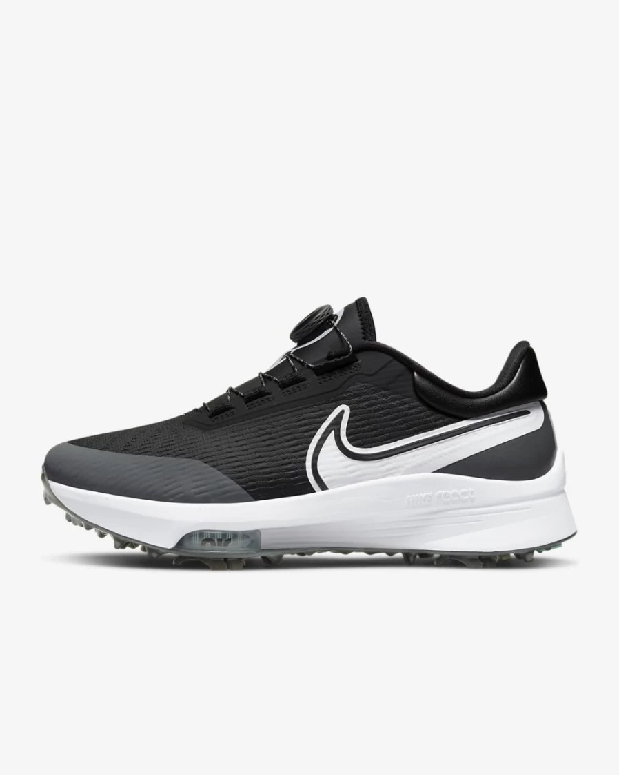 Nike Air Zoom Infinity Tour NEXT% Boa Men's Golf Shoes Wide - Black, Iron Grey, Dynamic Turquoise, White