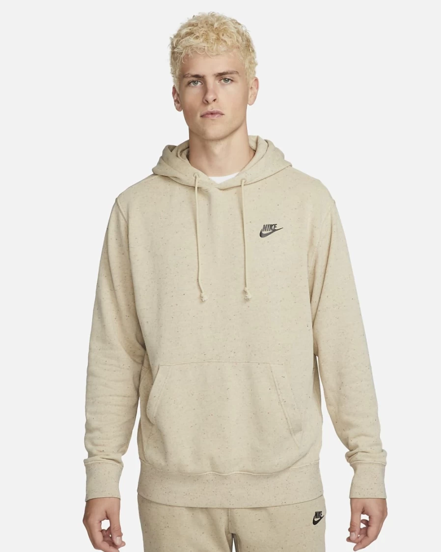 Nike Club Fleece Men's Limestone Pullover Hoodie Sweatshirt