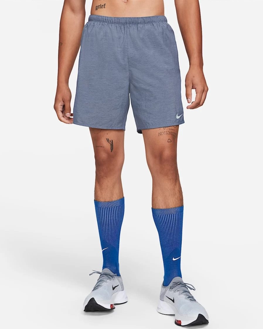 Nike Challenger Men's 7" Running Shorts in Obsidian/Heather - Lined Brief for Comfort