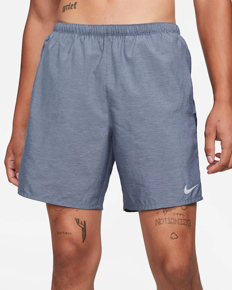 Nike Challenger Men's 7" Running Shorts Lined Brief in Obsidian/Heather