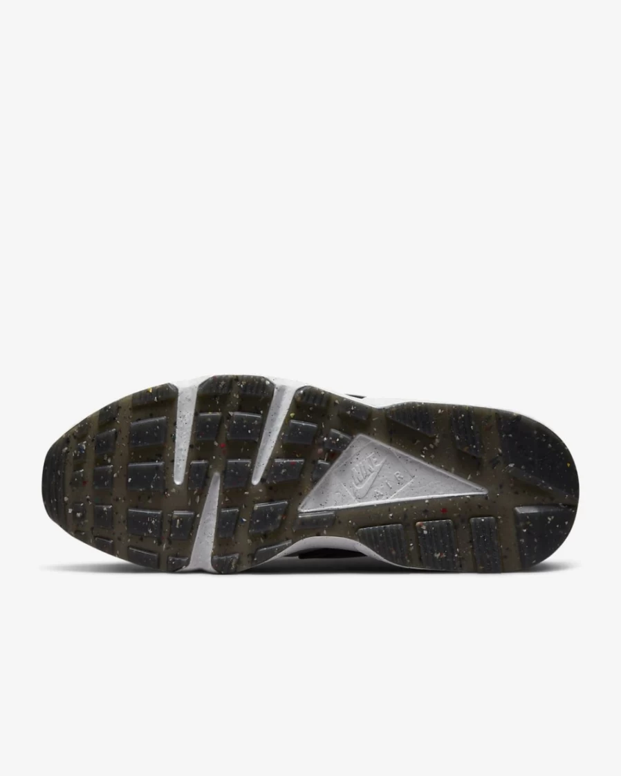 Nike Air Huarache Crater Premium Men's Shoes Light Bone Black Volt White Athletic Sneakers