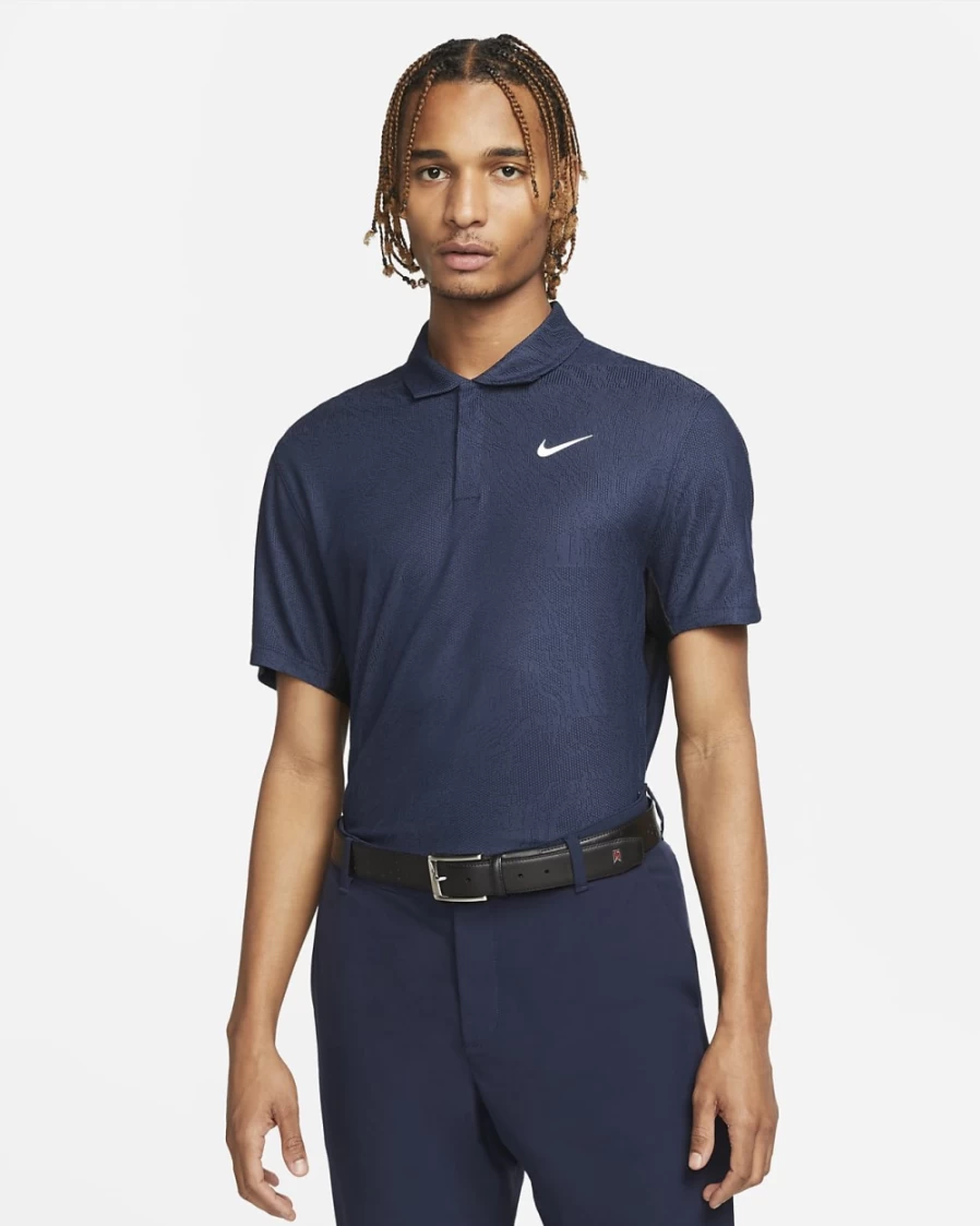 Nike Dri-FIT ADV Tiger Woods Men's Thunder Blue Golf Polo - Moisture-Wicking Performance Shirt for Men