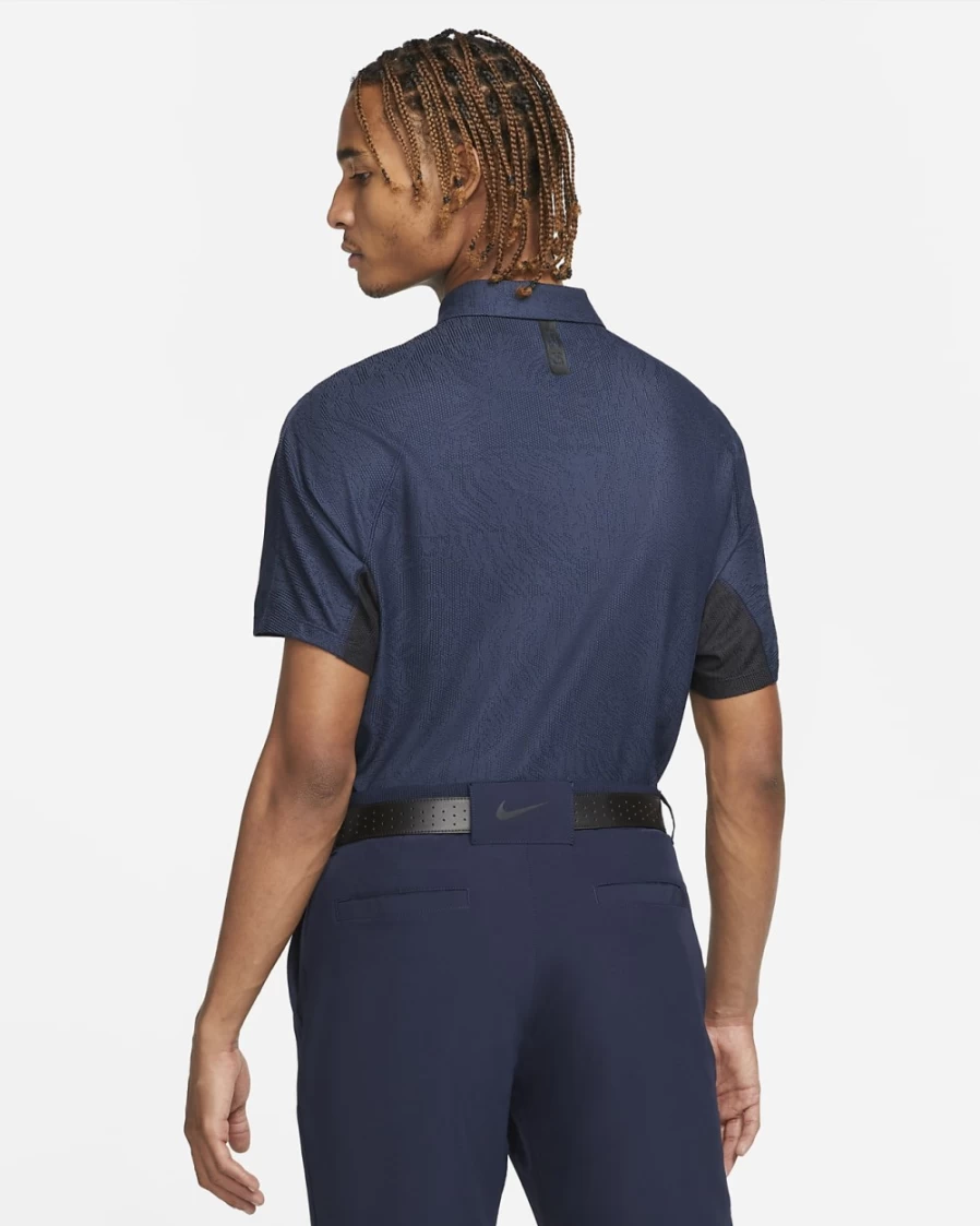 Nike Dri-FIT ADV Tiger Woods Men's Thunder Blue Golf Polo - Moisture-Wicking Performance Shirt