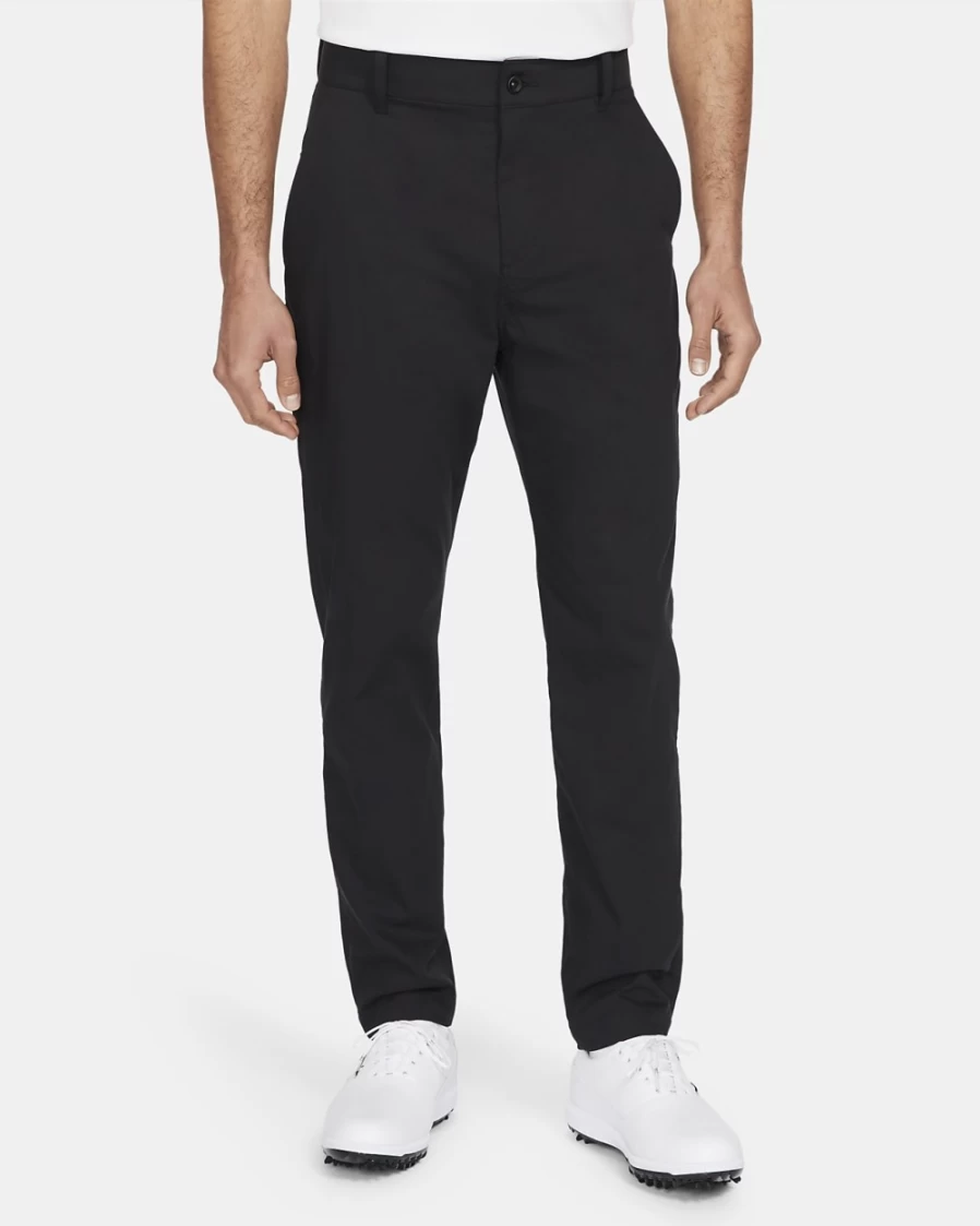 Nike Dri-FIT UV Men's Black Slim-Fit Golf Chino Pants for Comfort & Performance