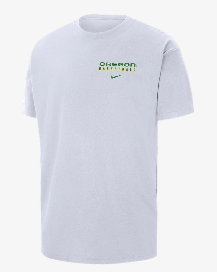 Nike Men's Oregon Ducks Max90 T-Shirt - White College Apparel