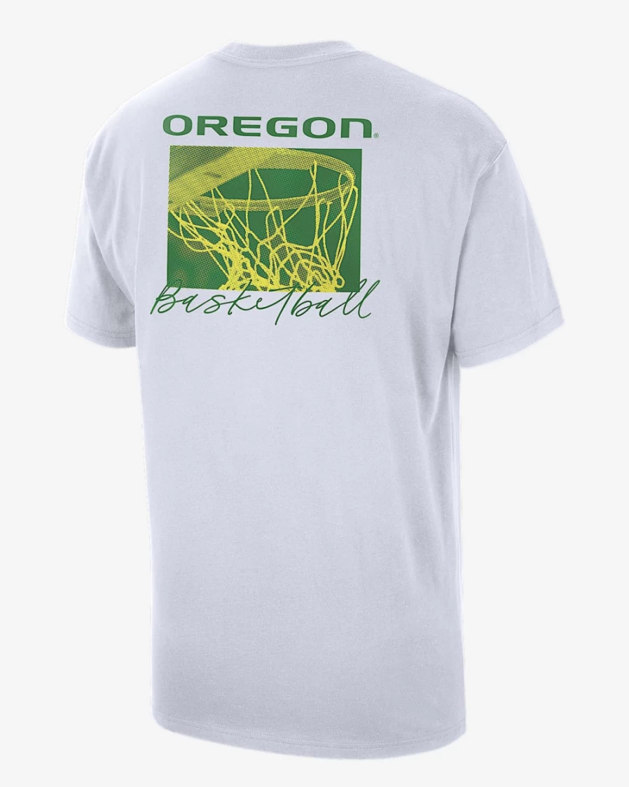 Nike Men's Oregon Ducks Max90 T-Shirt - White College Apparel